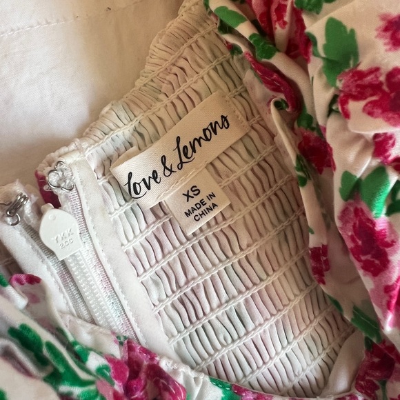 For Love & Lemons Petal Mini Carnation Puff Dress - Picture 5 of 5